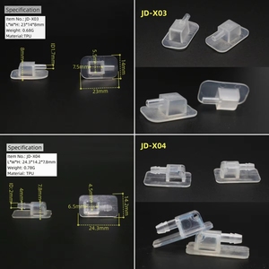 ท่อพลาสติกแบบกำหนดเอง ผลิตภัณฑ์เป่าลม TPU หัวฉีดข้อศอกตรงสำหรับท่อ - Product Image 2