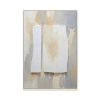 Peinture abstraite 3D murale sculpture sur bois peinture décorative simple peinture moderne décoration murale