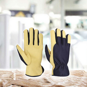 Guantes de Trabajo Transpirables de Cuero, Resistentes a Desgarros y Perforaciones, Antideslizantes, con Puño de Seguridad, Grosor de 2 Mil - Product Image 3
