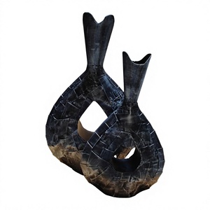 Coastal Style Artificial Plants Flower Vases Home Decoration Accessories Wholesale Metal Plants Flower Pot Antique Vase Events - Product Image 1