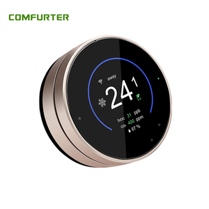 Comfurter <span class=keywords><strong>Nest</strong></span> Redondo Tipo de anillo doble Aire acondicionado inteligente WiFi Modbus Termostato de bomba de calor inalámbrico programable - Product Image 1