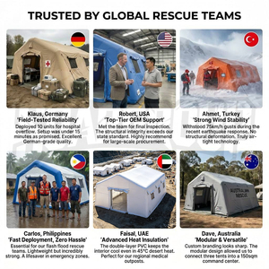 Carpa <span class=keywords><strong>de</strong></span> Rescate Médico Inflable <span class=keywords><strong>de</strong></span> PVC SOAR BC con Logotipo Personalizado, 4 Estaciones, 3 Habitaciones, Apertura Rápida, Gran Espacio, Resistente a los Rayos UV, Aislada y Resistente al Fuego - Product Image 6