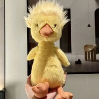 Peluche Canard Mignon Certifiée EN71 ASTM CPC, Jouet en Peluche Personnalisé OEM ODM, Poupée en Peluche en Coton PP, Jouet en Peluche Doux de Dessin Animé