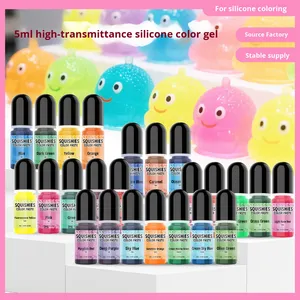 Concentré de silicone colorant acide haute transparence 24 couleurs 5ml, inodore, facile à mélanger, colle UV spéciale pour moules, fabriqué en Chine - Product Image 4