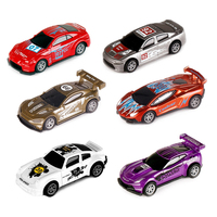 Coches de Juguete de Carreras de Aleación al por Mayor, Mini Vehículos de Metal Fundido a Presión de 7.2cm con Función de Retroceso, 6 Estilos para Niños