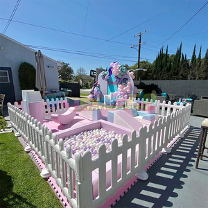 Juegos de juegos suaves para niños, área interior al aire libre, equipo de juego suave para escalar con combo de ballpit - Product Image 2