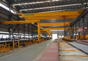 رافعة جسرية نصف بوابية من نوع BMH مثبتة على سكة حديدية بقدرة رفع 5 طن و10 طن و16 طن مع رافعة كهربائية - Product Image 2