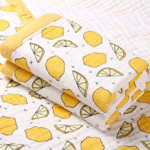 Wholesale Baby Muslin Wrap Summer Cotton <b>Blanket</b> <b>Children</b> Beach Towel Soft <b>Blanket</b> Gauze Quilt - Product Image 3