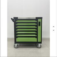 Chariot de rangement d'outils en acier certifié CE avec kit d'outils de mécanicien de 200 pièces, chariot d'atelier personnalisable OEM