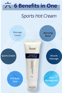 VS SHINBI Sports Hot Cream Crème chauffante coréenne pour le corps pour le soulagement musculaire et le soulagement de la douleur avec thérapie de réchauffement - Product Image 2