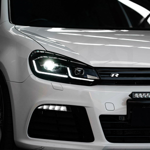 Gruppo lampade anteriori per Auto <span class=keywords><strong>VW</strong></span> <span class=keywords><strong>Golf</strong></span> 6 MK6 aggiornamento 2010-2012 <span class=keywords><strong>Golf</strong></span> <span class=keywords><strong>7.5</strong></span> LED faro Auto proiettore doppia lente accessori caldi - Product Image 6
