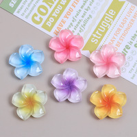 Coloré Résine Plumeria Fleur Résine Accessoires Bricolage Colle Téléphone Cas Headpiese Épingle À Cheveux Pendentif Résine Charmes pour La Décoration