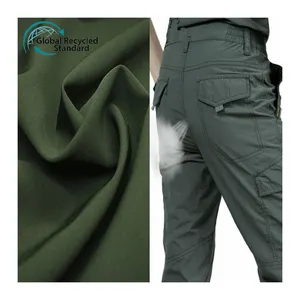 Gerecycled Nylon Stretch Stof Ademend Outdoor Repreve Nylon Stretch Spandex Stof Voor Sneldrogende Broek