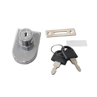 Cerradura de cajón de hierro de aleación de Zinc 138 para oficina, gimnasio, accesorio, cerradura de buzón, escritorio de ordenador de vidrio