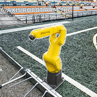 Lengan Robot Mini Universal Enam-Axis Kualitas Industri Kapasitas 7kg 911mm Pameran Bersertifikasi FANUC LR Mate Berat 27kg