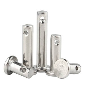 Goupille cylindrique à tête plate en acier inoxydable avec trou - Product Image 4