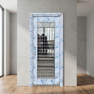 <span class=keywords><strong>Porte</strong></span> <span class=keywords><strong>d</strong></span>'<span class=keywords><strong>entrée</strong></span> de sécurité TECHTOP anti-effraction en acier inoxydable <span class=keywords><strong>avec</strong></span> <span class=keywords><strong>grille</strong></span> de protection et vitrage pour maison moderne - Product Image 5