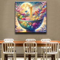 Ever Moment 2025 Nouvelle Peinture Diamantée : Bol de Nouilles – Décoration Murale Créative pour Restaurant et Cuisine ASF2939