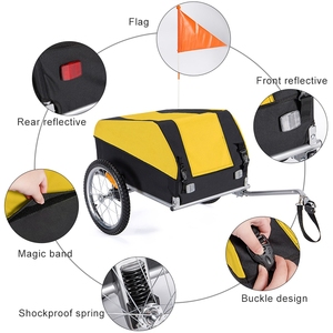 CZFIT 2026 NUEVO Remolque de Carga Plegable y Desmontable para Bicicleta de Carretera con Tela Oxford y Acero al Carbono, Colorido, para Viajes y Camping al Aire Libre - Product Image 6