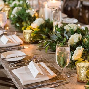 Porte-bougies en fer doré pour centres de table de mariage, décorations de fête de Noël, usage domestique - Product Image 5