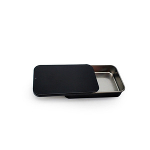 Alta calidad de fábrica, venta al por mayor, personalizado, impreso, caramelo de menta, caja de contenedor de lata cuadrada vacía, pequeña caja de lata con tapa deslizante de Metal - Product Image 1