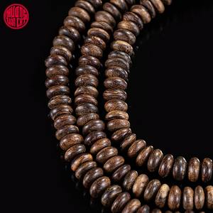 Pulsera de cuentas de botón de madera de agar natural de Malasia de 6 mm, grado de hundimiento medio, alto contenido de aceite, joyería elegante y fragante - Product Image 3