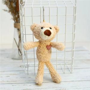 定制毛绒泰迪熊吊坠泰迪熊钥匙扣动物吊坠装饰品背包钥匙圈娃娃 - Product Image 6