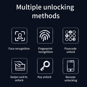 Qleung S958Max 3D Face ID <strong>with</strong> Fingerprint Recognition Card Key <strong>Code</strong> Tuya WIFI Remote Control Fully Automatic Digital Door Lock - Product Image 4