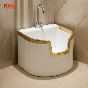 Wudu Musulman Musulman Bassin Intégré Lavage Mains et Pieds Surface Solide Bassin <span class=keywords><strong>Petit</strong></span> Filet Moyen-Orient Salle De Bains Lavabo - Product Image 5