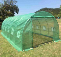 Serre tunnel robuste à conception extra large avec 12 fenêtres de ventilation – Kit complet de serre agricole en gros