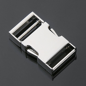 Boucle de cadre en métal réglable argent/noir pour sacs à dos, ceintures, sacs, sangles et accessoires vestimentaires - Product Image 1