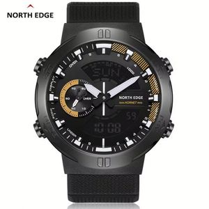นาฬิกาข้อมือดิจิตอล NORTH EDGE HORNET สำหรับผู้ชาย นาฬิกากีฬาวิ่ง ปั่นจักรยาน กันน้ำ 50 เมตร แสดงเวลาโลก พร้อมฟังก์ชั่นวัดความเร็ว - Product Image 3