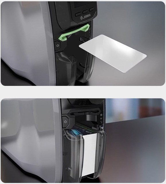 High Quality Original PVC Card Printer for Zebra ZC300 with Dye Sublimation Transfer Printing USB/WiFi 1 Year Warranty