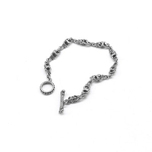 yunnique Skull Design <b>Titanium</b> Steel Bracelet Unisex Fashion <b>Chain</b> Jewelry Geometric Pattern GZYB-0007 - Product Image 2