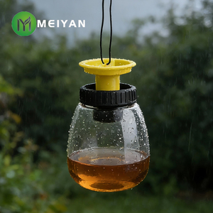 Trampa para Moscas de Plástico Amarillo de Gran Capacidad, Reutilizable, para Colgar en Exteriores, Ecológica, OEM, Suministro de Fábrica - Product Image 3