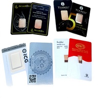 Boîte blister d'emballage pour pièces de monnaie en or/argent, design 3D, sécurité anti-effraction, pochette en PVC, différentes tailles