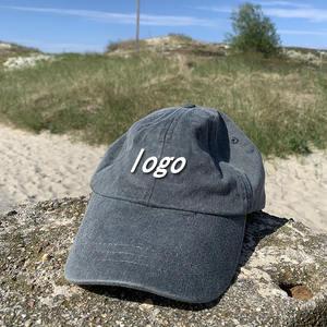 หมวกเบสบอลปักโลโก้แบบปรับได้ ดีไซน์เก๋ ลุคชายหาด ผ้าฝ้ายคุณภาพสูง - Product Image 3