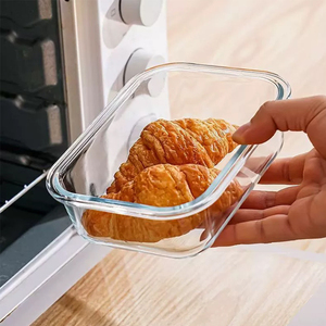 ชามแก้วทนความร้อนสำหรับใช้กับตู้แช่แข็งและไมโครเวฟ ผลิตจากวัสดุบอโรซิลิเกต ใช้ได้ทุกอุณหภูมิ - Product Image 1