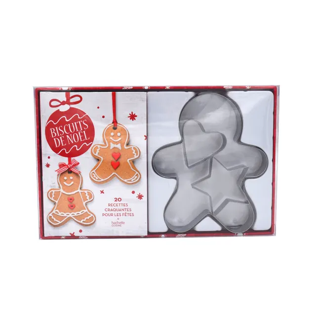 Cortador de galletas de acero inoxidable para hombre, cortador de galletas con forma de corazón y estrella para hornear