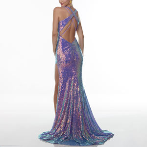 Festa senza schienale spalline Tulle di lusso abiti di paillettes Sexy formale Los Angeles abiti da sera in Istanbul tacchino per le donne - Product Image 3