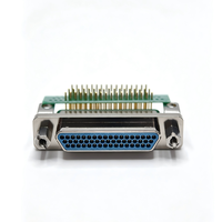 Mini connecteur d'aviation rectangulaire J30J-51TJW-J, connecteur mâle à souder 51 broches avec clip de câble de type J