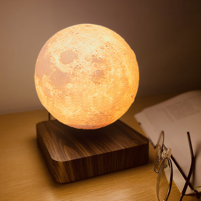 HCNT Manufacturer Magnetic Levitating Moon Lamp 3D Printing Moon Floating Moon Lamp for Gifts