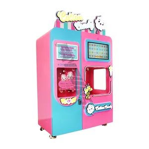 Commercial New Many Designs Cotton Candy Marshmallow Maker Automatic Cotton Candy Vending Machine