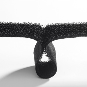 Schwarz-Weiß-Nylon-Klett verschluss Einteilige Klett bänder mit Klett verschluss - Product Image 2