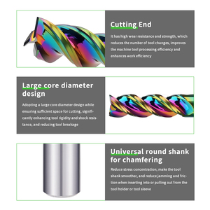 Wholesale High Precision HRC 45 Sharp Edge CNC <strong>Cutting</strong> <strong>Tools</strong> Solid Carbide End Mills for CNC OEM &amp; ODM Customized Support - Product Image 4