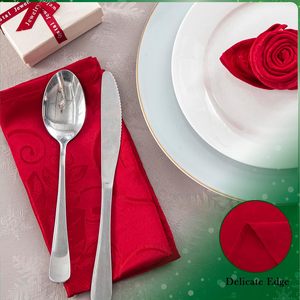 Custom Dye Print Jacquard Water Proof Stain Proof Fabric <b>Cloth</b> <b>Napkins</b> Kitchen Dining Wedding Holiday Party Banquet <b>Christmas</b> - Product Image 6