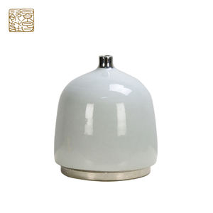 आधुनिक चीनी चीनी मिट्टी के बरतन सजावट सफेद और चांदी फूलदान फूल घर का बना घर के सामान सजावटी सिरेमिक गुलदस्ते - Product Image 5