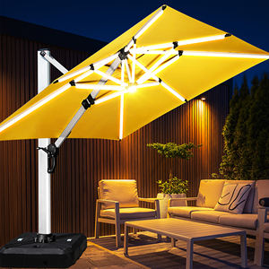 <span class=keywords><strong>Parasol</strong></span> d'extérieur haut de gamme, populaire, pare-soleil, <span class=keywords><strong>parasol</strong></span> solaire LED 360 °   <span class=keywords><strong>Parasol</strong></span> de jardin, de terrasse, d'hôtel, de marché, à 6 places, avec couvercle rotatif - Product Image 1