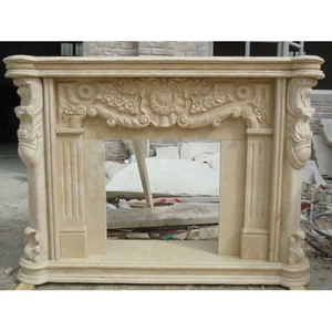 Wholesale White Simple Arch Style Greek Figures Marble <strong>Large</strong> Size Poressional Carved <strong>Fireplace</strong> <strong>Mantel</strong> Frame Price - Product Image 6