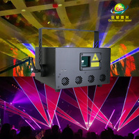 Système de spectacle laser de scène RGB 10W 2026, projecteur laser RGB pleine couleur avec animation, lumières DJ pour mariage 10W DMX512 ILDA